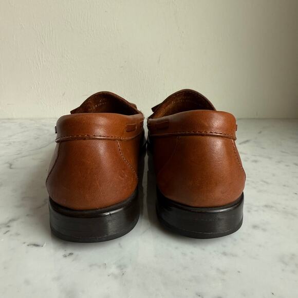 L.L. Bean Brown Leather Tassel Loafers Preppy Men’s Size 7.5 | Women's 9 - Picture 4 of 10